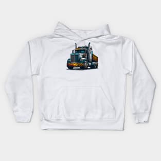 Truck Tractor Kids Hoodie